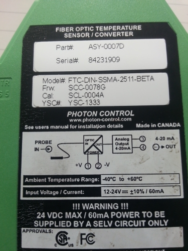 ESC TEMP CONTROLLER REPAIR ( PHOTON UNIT )